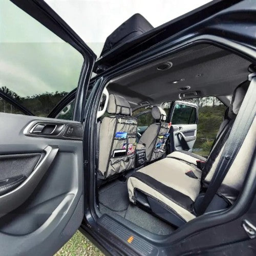 MSA 4x4 Seat Organiser – Heavy-Duty Canvas Car Storage