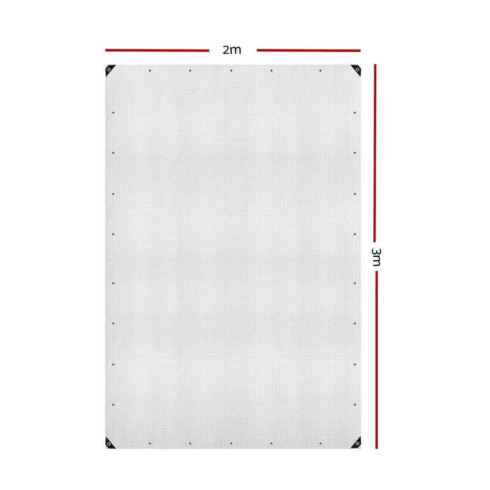 2Mx3M Tarp Heavy Duty Cover 135Gsm Clear