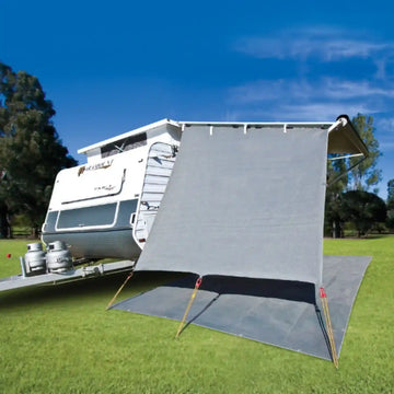 Cgear Grey Awning Privacy End Walls Square End Drop