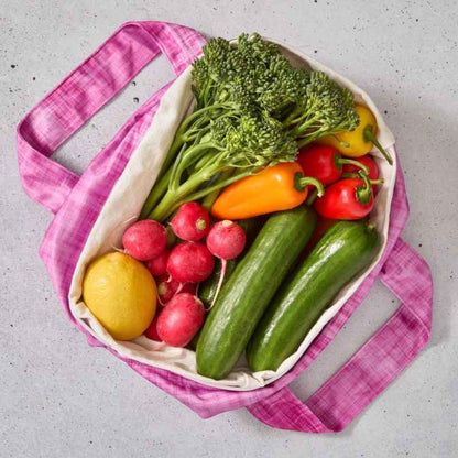 Produce Pod - Reusable Veggie Bag for Fridge - Rhubarb