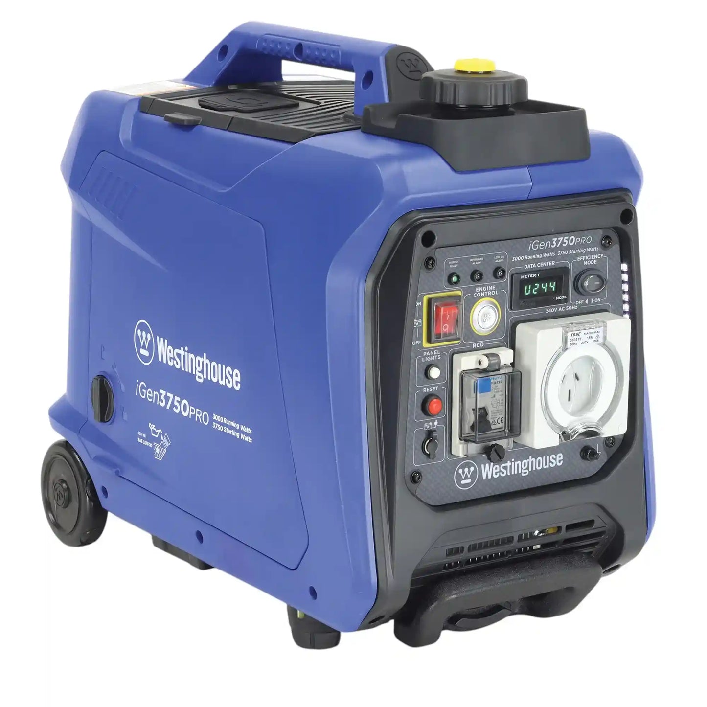 Westinghouse iGen3750PRO Inverter Generator with Electric Start and Remote for 3750 Starting Watts / 3000 Running Watts