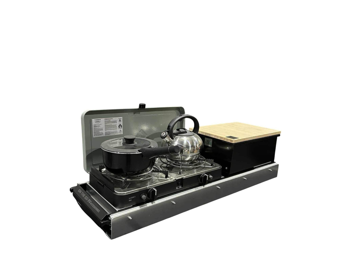 On The Go RV Kitchen Slide BBQ Combo - FLINDERS 1000mm Long