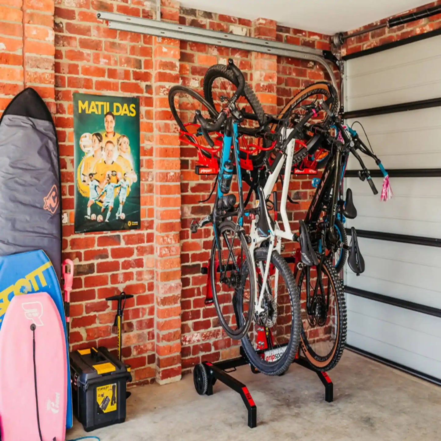 Gripsport Roller Floor Stand LARGE Moveable storage for hitch racks and bikes