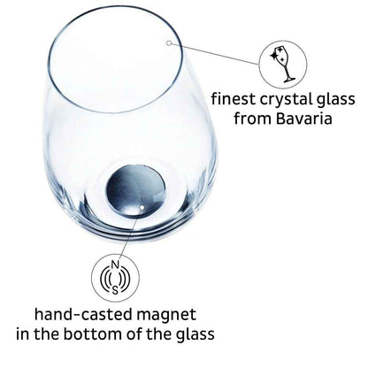 Crystal Magnetic LONGDRINK Glass by Silwy