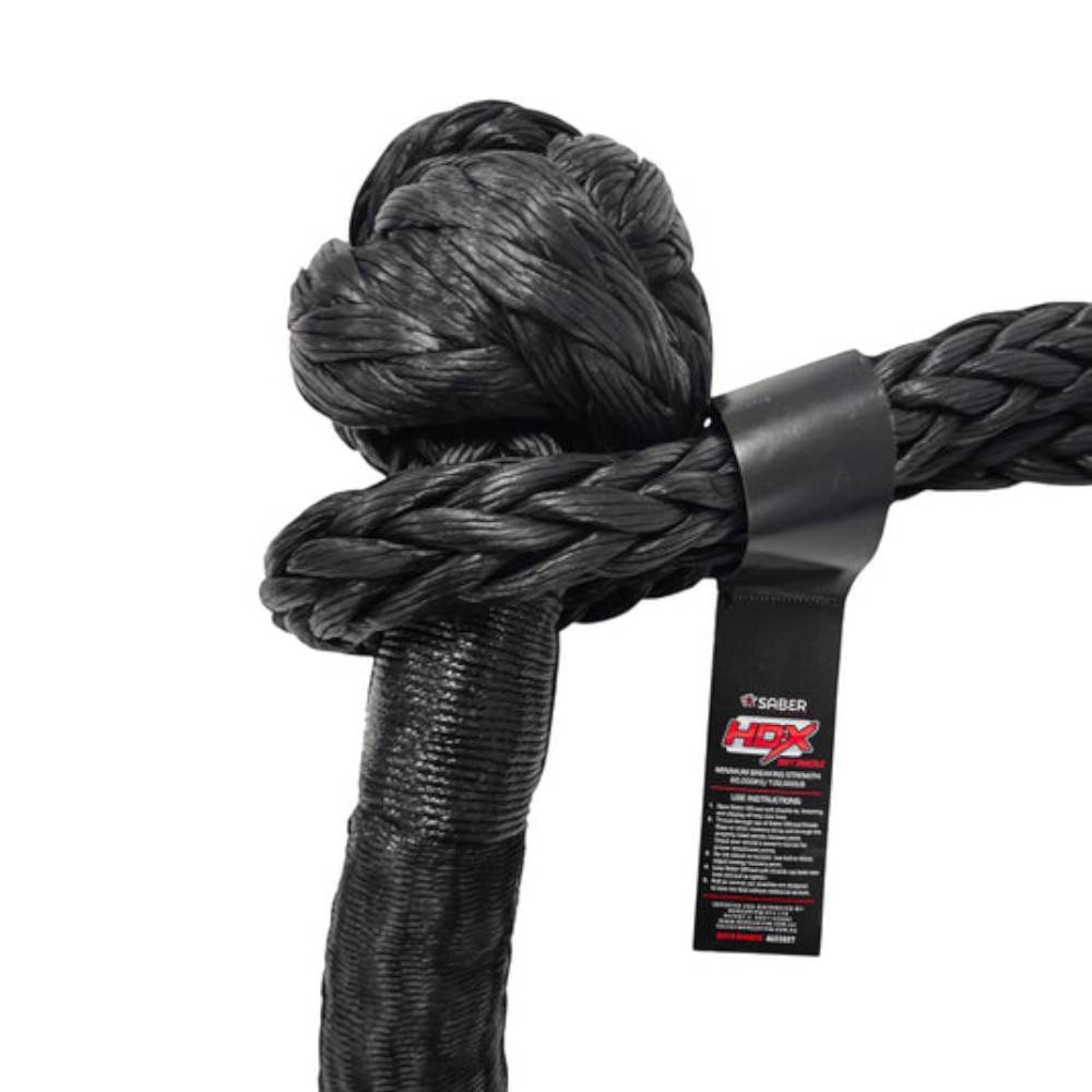 Saber 60,000KG HDX Technora Bound Soft Shackle — SBR-60KTBSSB SaberPro Fibre
