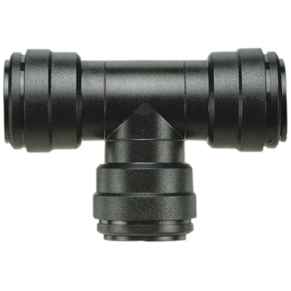 John Guest Plastic 12mm Tee Connector for Push on fitting to 12mm Pipe