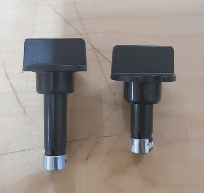 2 x Knobs for RM2453 RM2553 3 Way Fridge Thermostat and Selector  Black - No Longer Available