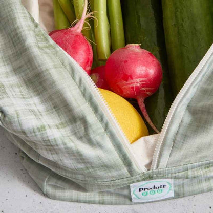 Produce Pod - Reusable Veggie Bag for Fridge - Gum Leaf