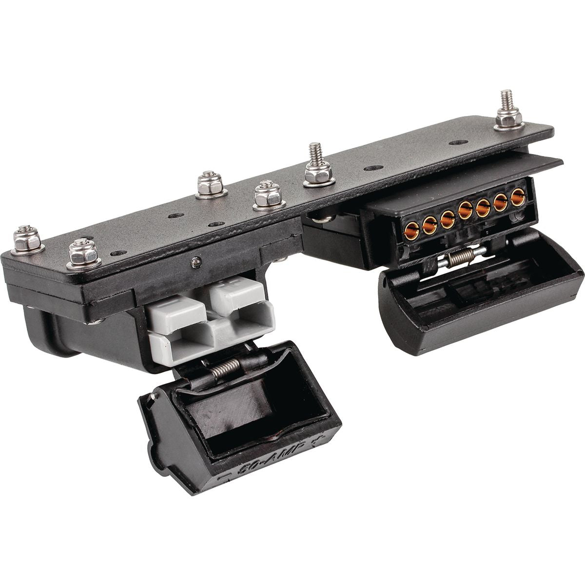 OEX Mounting Plate for 7Pin Flat Trailer Socket and 50A Anderson Plug Connector
