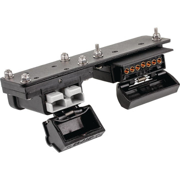 OEX Mounting Plate for 7Pin Flat Trailer Socket and 50A Anderson Plug Connector