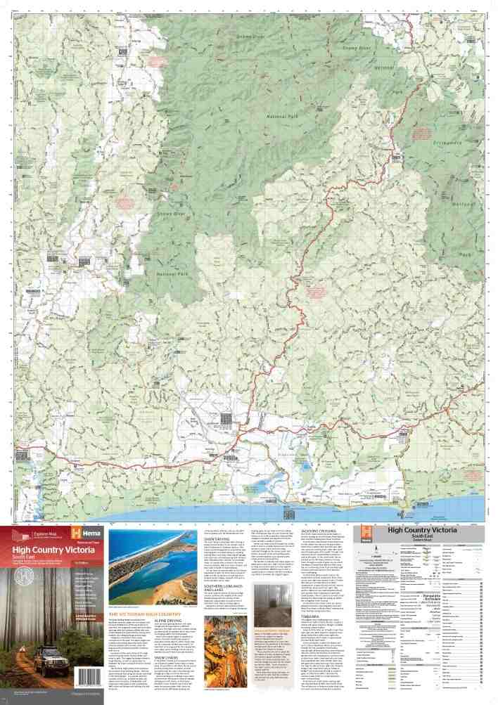 Hema The Victorian High Country - South Eastern Map