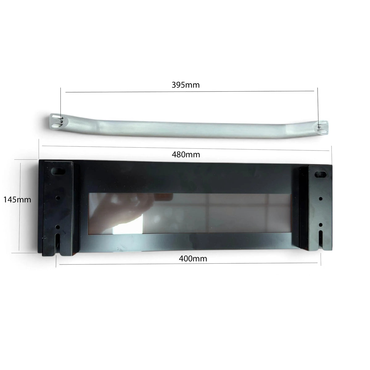 Thetford K1520 Grill Door Black Mirror Glass - Everything Caravans