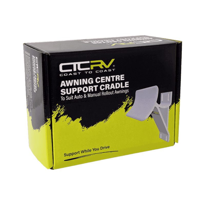 COAST RV White Aluminium Cradle to suit Auto and Manual Roll Out Awnings