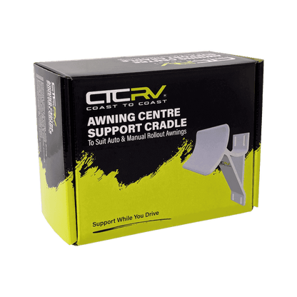 COAST RV White Aluminium Cradle to suit Auto and Manual Roll Out Awnings