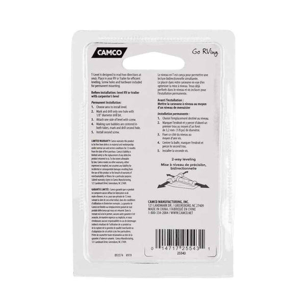 450-04010 T Level 450-04010 Camco for Leveling Caravans 3 Way Fridges RV - Everything Caravans 4