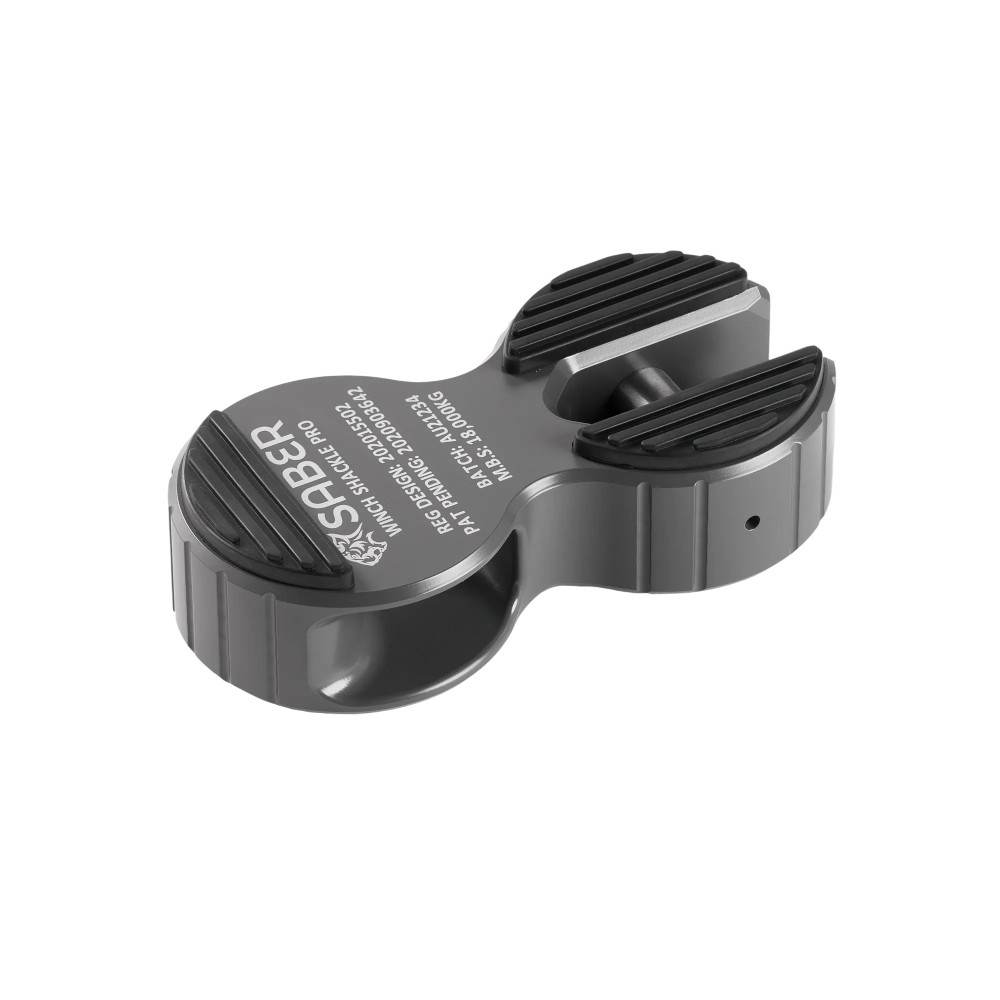 Saber 7075 Alloy Winch Shackle Pro Cerakote Grey winch shackle soft shackles