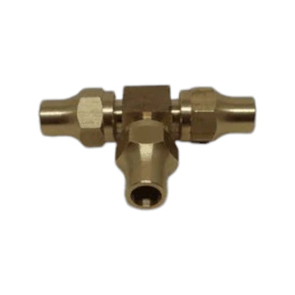Brass Gas fitting 5-16 Flare Three Way Tee for 5-16 Copper Pipe with Flare Nuts 2352