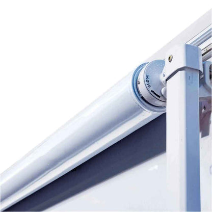 Aussie Traveller SBE 16' Awning White Ends- Light Grey