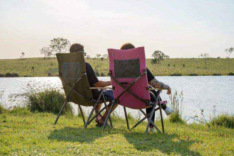 OZtrail Cape Series Recliner Chair Malibu Pink