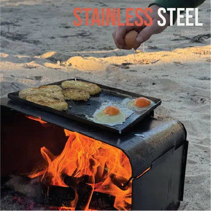 Bush Telly Camping Fire Pit and Cooktop Combo
