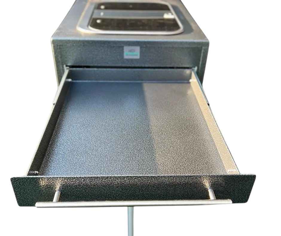 On The Go RV Slide Out Kitchen with Gas Cooktop 570mm X 1200mm