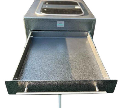 On The Go RV Slide Out Kitchen with Gas Cooktop 570mm X 1200mm