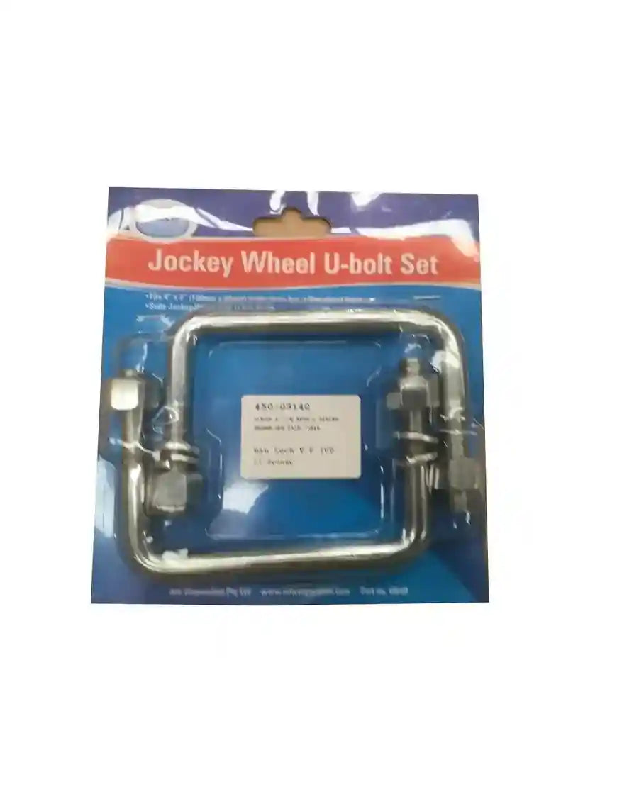 ARK U-Bolt 100mm x 50mm Kit - Suits 4" x 2" Drawbars. UB4B