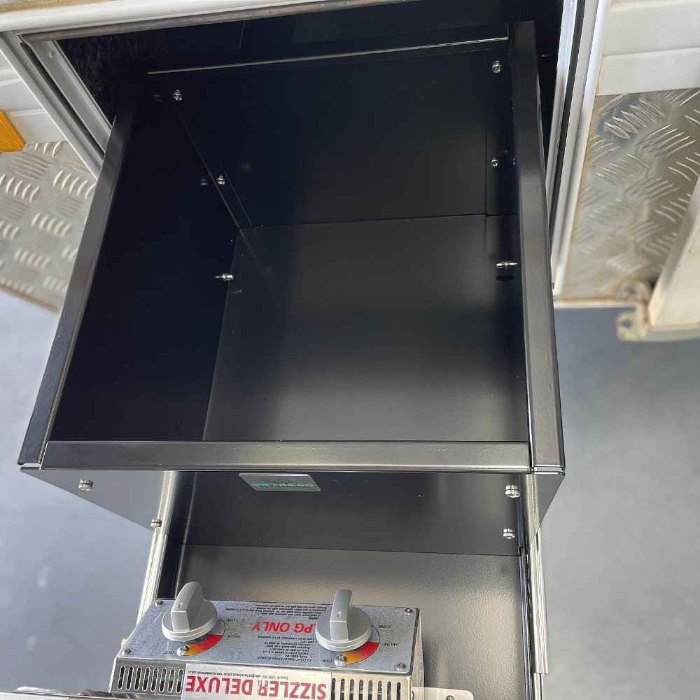 On The Go RV Kitchen Slide BBQ Combo Kit 400 - TERRAIN 1000mm Long