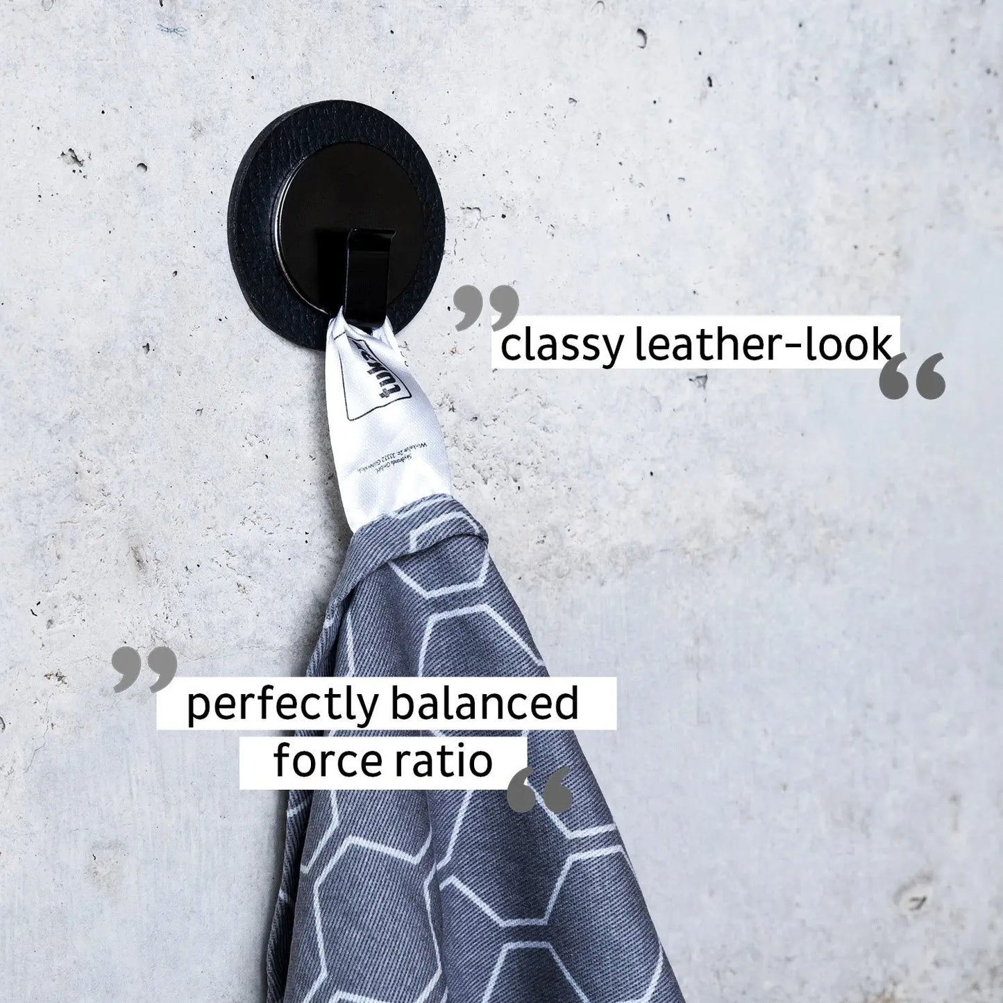 Magnetic Hook CLEVER BLACK incl. Pad BLACK By Silwy