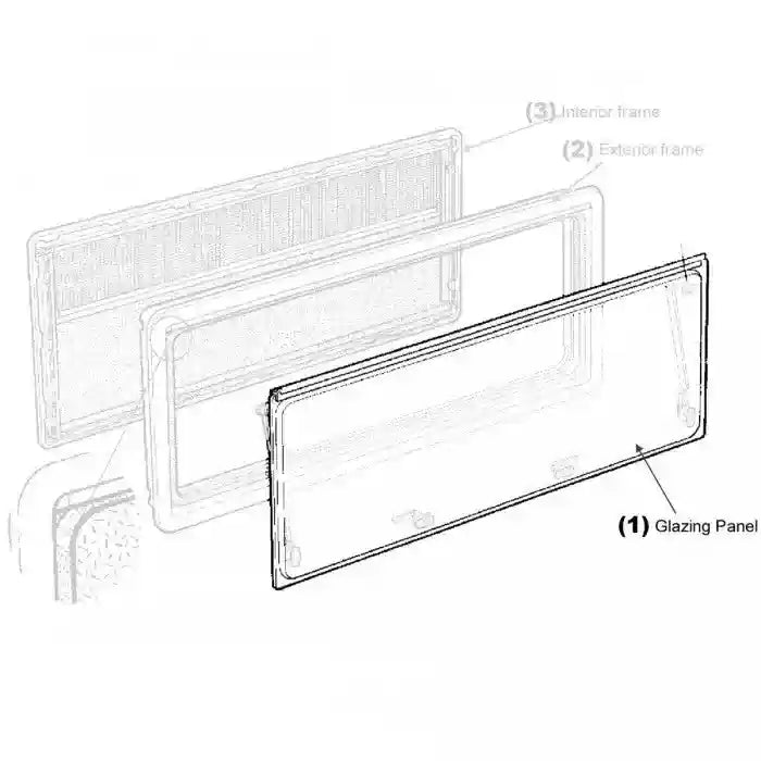 Dometic Window Blade for Maygood Mobicool and CHAL Windows 900 x 500mm