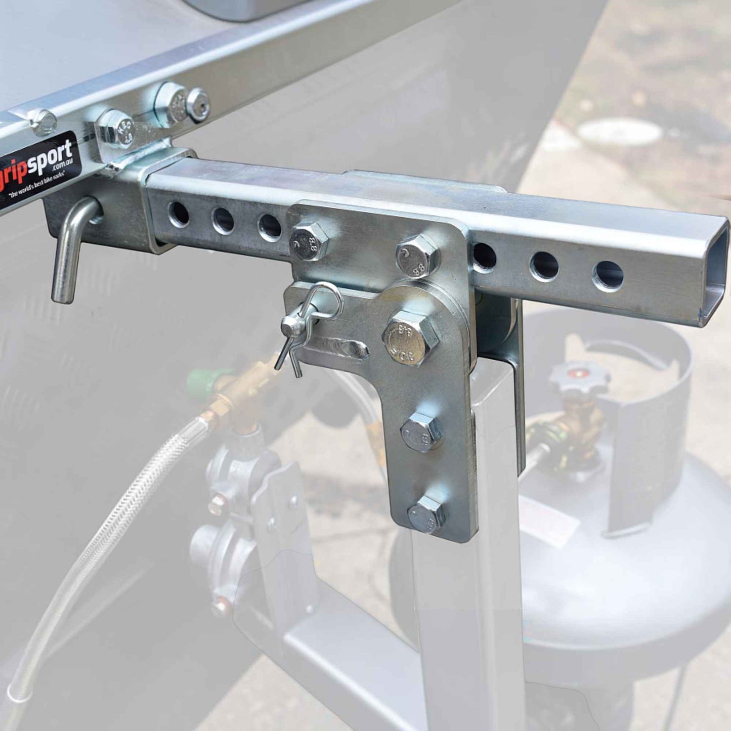 Gripsport Tilting Caravan Rack for 2 Bikes - needs mounting kit