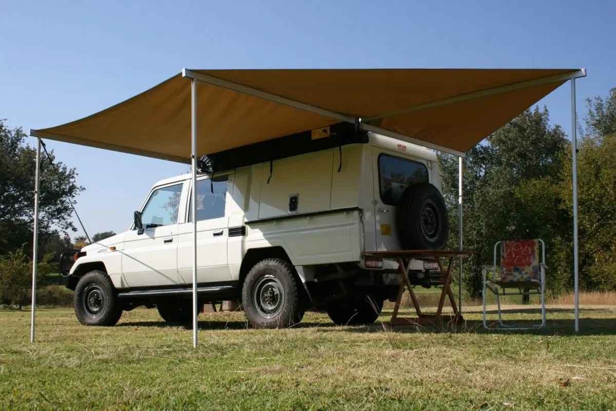 Eezi-Awn Manta 270 Awning Freestanding Left Side Mount Grey - Summer Sale