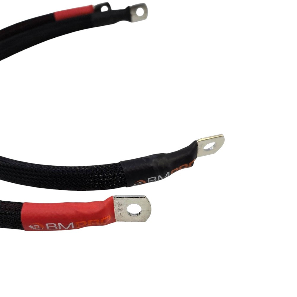 BMPro Battery and Inverter Cable Set 85mmsq 330amp 300mm Mega Fuse Extreme Cover - Pair