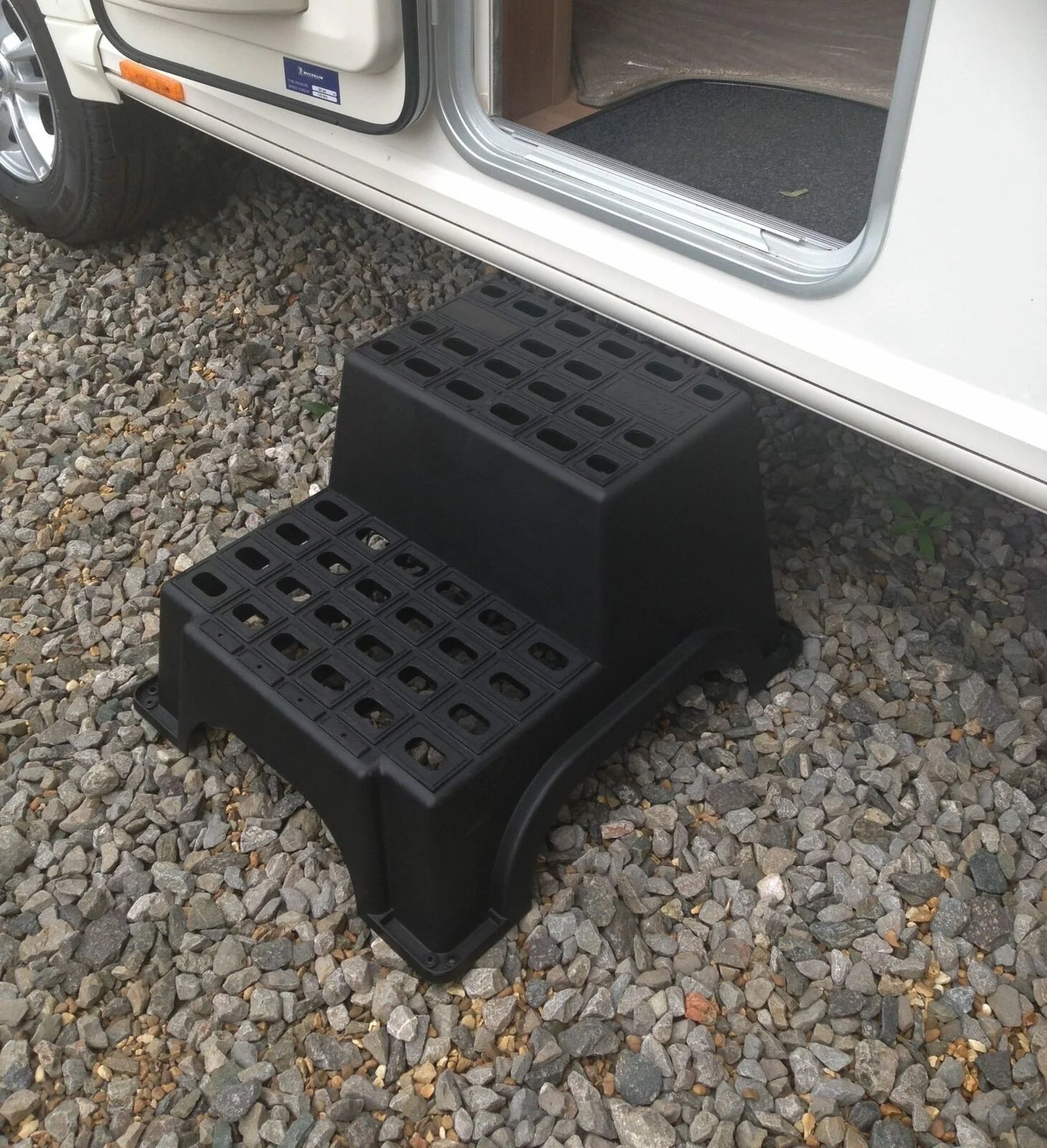 Milenco Double Plastic Step Super Large and Safe Caravan Step
