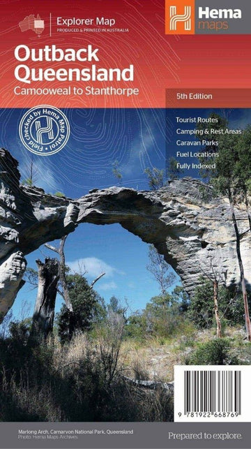 Hema Outback Queensland Map