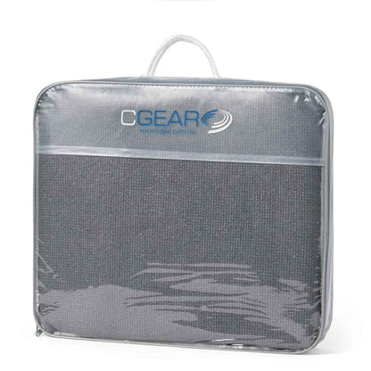 Cgear Grey Awning Privacy End Walls Angled End Drop with Zipper Door