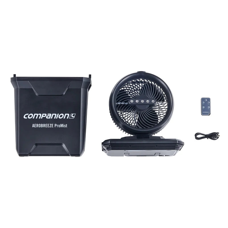 Companion Aerobreeze ProMist 25cm Oscillating Misting Fan