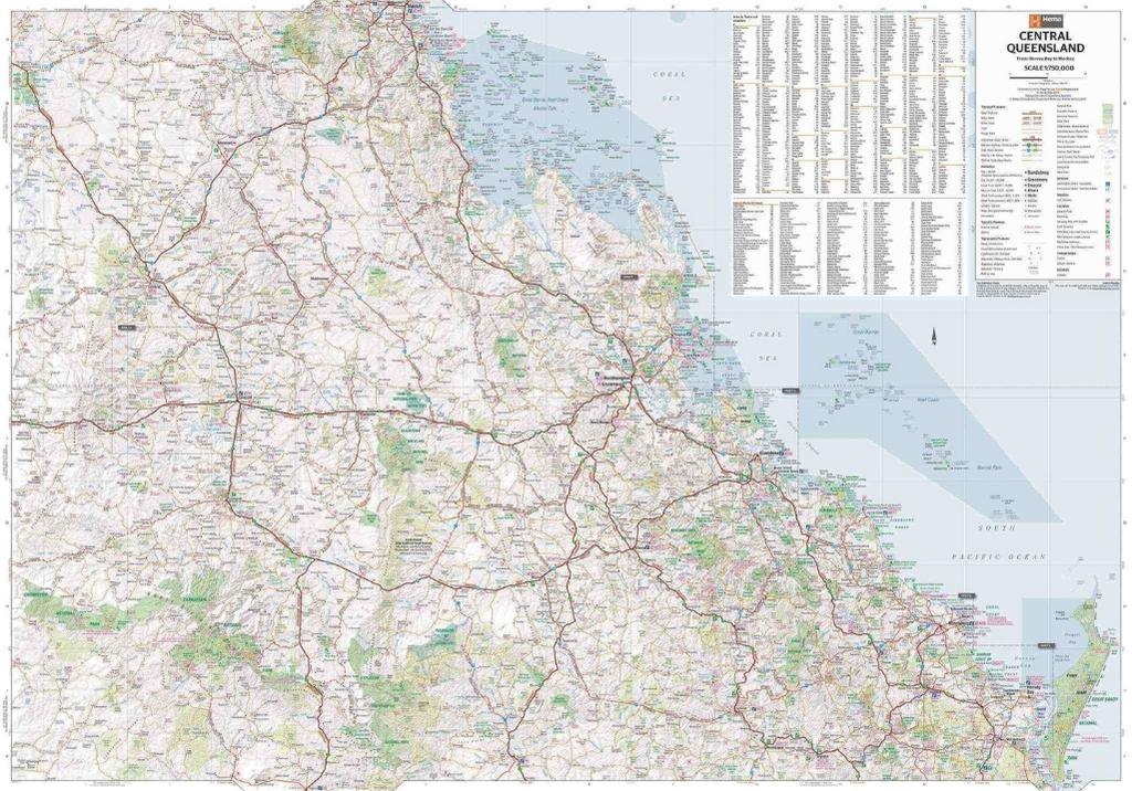 Hema Central Queensland Map