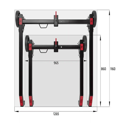 Gripsport Roller Floor Stand LARGE Moveable storage for hitch racks and bikes