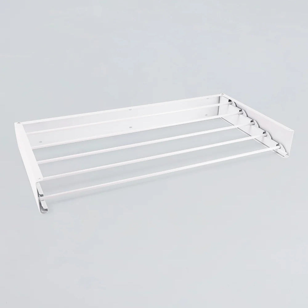Vendline Caravan Clothesline Wall Mounted Drying Rack White - 1000mm