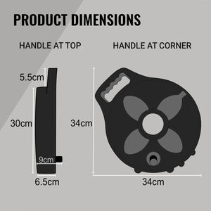 Flat Out Sullage Hose 25mm x 6m Compact Multi-Reel Matte Black