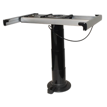 Nuova Mapa Black Adjustable Height Table Leg with turn table and slide