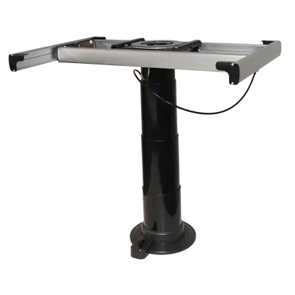 Nuova Mapa Black Adjustable Height Table Leg with turn table and slide
