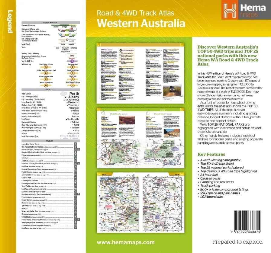 Hema Western Australia Road and 4WD Track Atlas