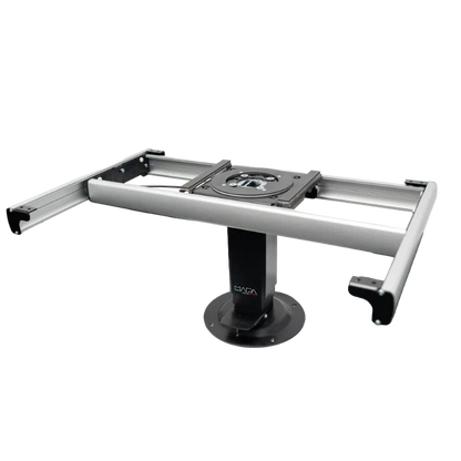 Nuova MAPA Black Adjustible Height SQUARE Table Leg with Turn Table and Slide