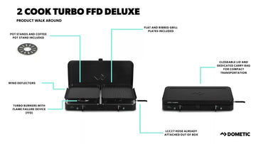 Dometic 2 Cooker Turbo FFD Deluxe Stove