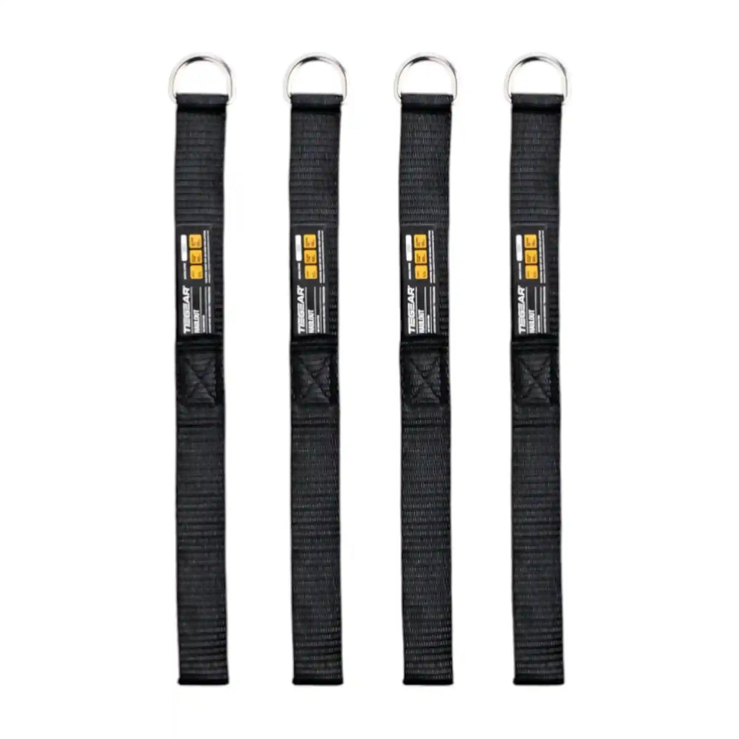 Tiegear Haul Out SOFT ANCHOR D RING Webbing Tie-Down Anchor 0.3m (4 Pack)