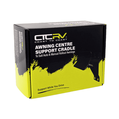 COAST RV Black Aluminium Cradle to suit Auto and Manual Roll Out Awnings