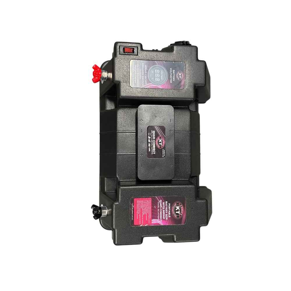 Battery Box Portable with 4 Way HDC and volt Meter