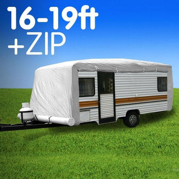 Premium Caravan Cover With Side Zip Caravan 16-19 ft